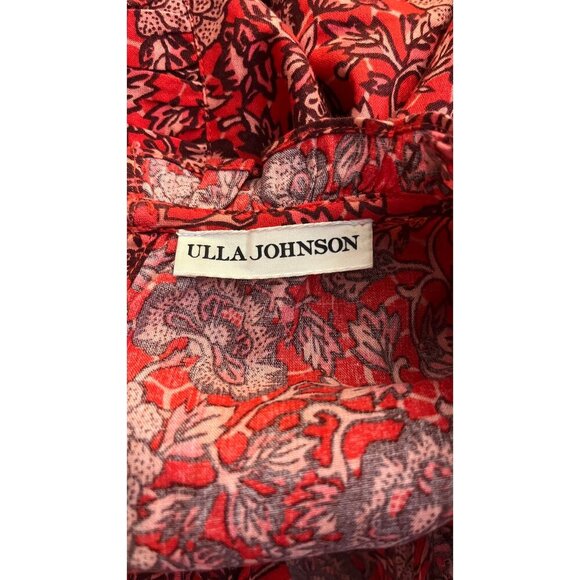 ULLA JOHNSON HANA POPPY FLORAL BABY DOLL DRESS 4 - Picture 12 of 13